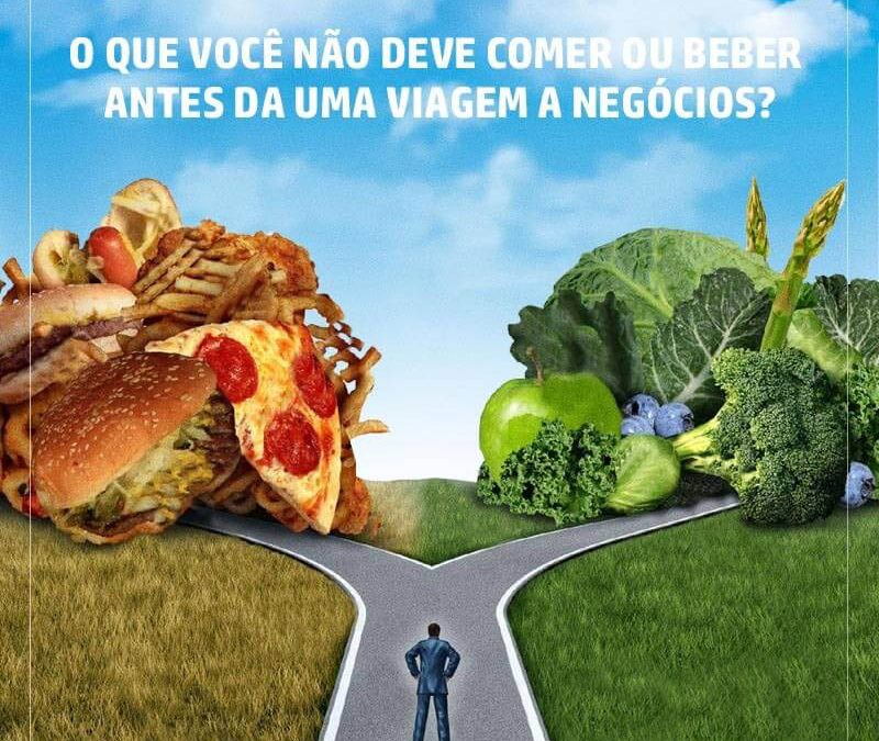 Saiba o que você não deve comer ou beber antes da sua viagem a negócios